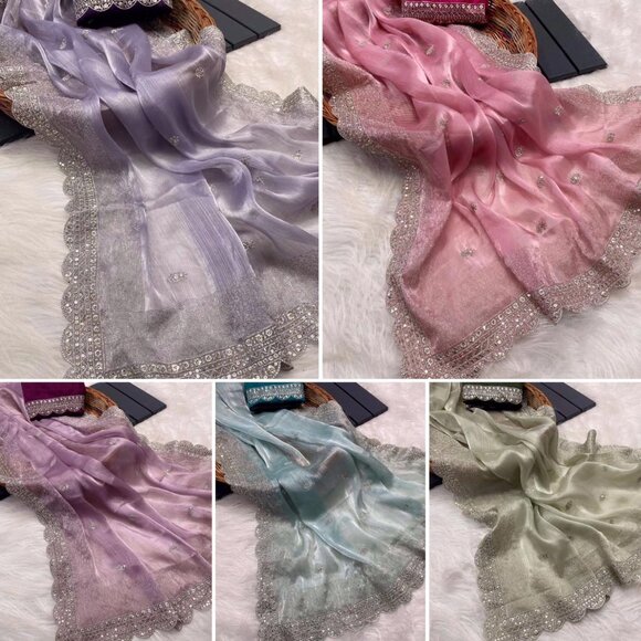 SOFT ZIMMY CHOO SILK FABRIC -- Sarees - Picture 16 of 16